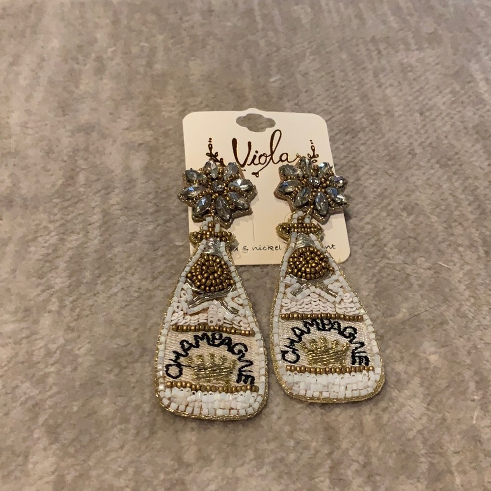 Champagne Bottle Earrings